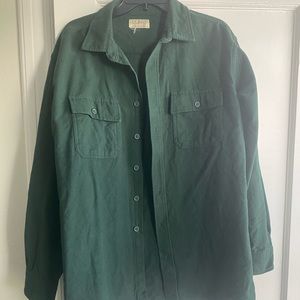 LL Bean Collared Chamois Cloth Shirt